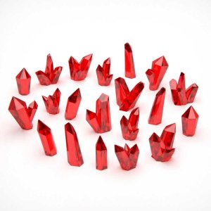 画像5: グリーンスタッフワールド[GSWD-13459]レッドレジンクリスタル - ラージ (5)