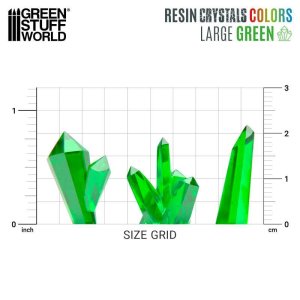 画像3: グリーンスタッフワールド[GSWD-13460]グリーンレジンクリスタル- ラージ (3)
