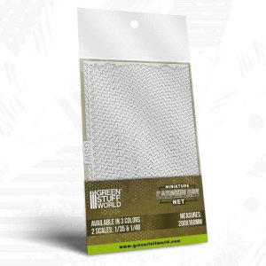 画像4: グリーンスタッフワールド[GSWD-13462]ミニチュアカモフラージュネット　ホワイト 1:35 (4)
