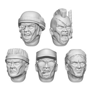 画像3: グリーンスタッフワールド[GSWD-13490]DakkaDakka　1/48　ジャングルコマンドーヘッドセット（10個入り） (3)