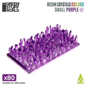 画像2: グリーンスタッフワールド[GSWD-13513]パープルレジンクリスタル -スモール (2)