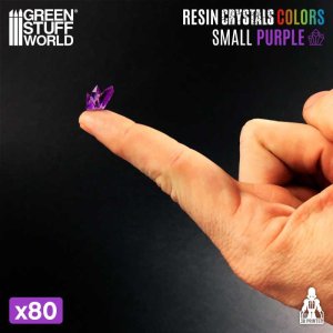 画像4: グリーンスタッフワールド[GSWD-13513]パープルレジンクリスタル -スモール (4)