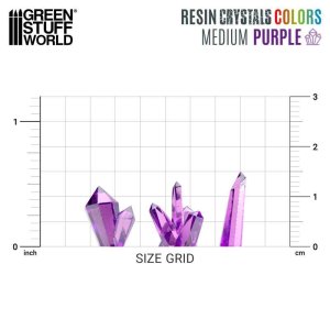 画像3: グリーンスタッフワールド[GSWD-13514]パープルレジンクリスタル - ミディアム (3)