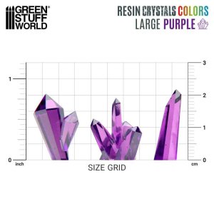画像3: グリーンスタッフワールド[GSWD-13515]パープルレジンクリスタル - ラージ (3)