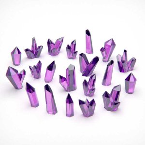 画像5: グリーンスタッフワールド[GSWD-13515]パープルレジンクリスタル - ラージ (5)