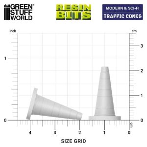 画像3: グリーンスタッフワールド[GSWD-13548]3Dプリントセット - 三角コーン 1:35 (3)