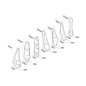 画像2: グリーンスタッフワールド[GSWD-13554]メカディテールパーツ - アンテナユニット（28個入） (2)