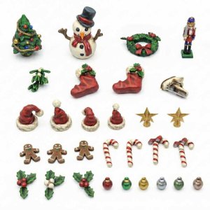 画像1: グリーンスタッフワールド[GSWD-13595]Christmas Decorations set 1:48-1:35 (1)