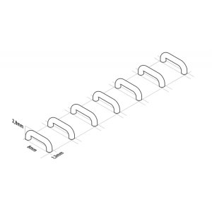 画像2: グリーンスタッフワールド[GSWD-13602]メカディテールパーツ - 8mm フック（60個入） (2)