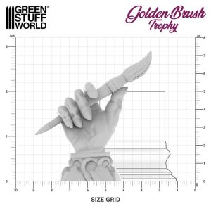 画像3: グリーンスタッフワールド[GSWD-13604]ブラシコンテストトロフィー (3)
