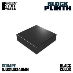 画像1: グリーンスタッフワールド[GSWD-5812]正方形ブロック台座10x10 cm ブラック (1)