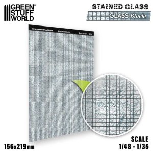 画像2: グリーンスタッフワールド[GSWD-13694]ステンドグラス　ガラスブロック (2)