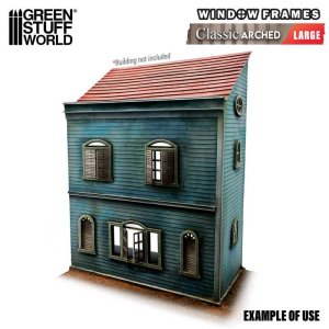 画像3: グリーンスタッフワールド[GSWD-13703]ミニチュア窓枠アーチ型クラッシック - Large (3)