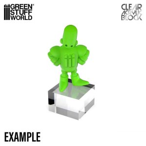 画像2: グリーンスタッフワールド[GSWD-5857]アクリル展示台 60x60x30mm (2)