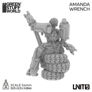 画像4: グリーンスタッフワールド[GSWD-13747]1/32　UNIT9 フィギュア - アマンダ・レンチ (4)