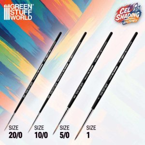 画像4: グリーンスタッフワールド[GSWD-6306]合成セルシェーディングブラシ- Size  10/0 (4)