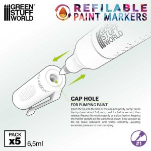 画像3: グリーンスタッフワールド[GSWD-14193]Refillable markers 1 - Detail (3)