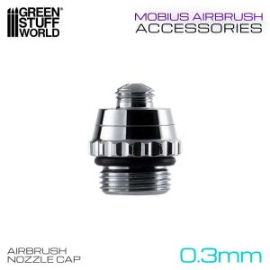 画像1: グリーンスタッフワールド[GSWD-6537]0.3mm Airbrush Nozzle Cap for Mobius Airbrush (1)