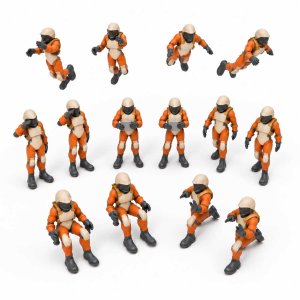 画像4: グリーンスタッフワールド[GSWD-14411］1/100　スペースクルーセット (4)
