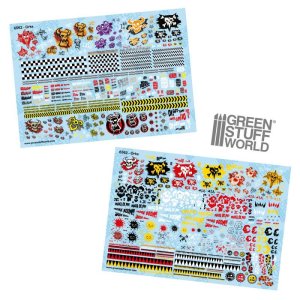 画像1: グリーンスタッフワールド[GSWD-6562]Waterslide Decals - Orcs (1)