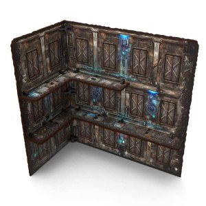 画像2: グリーンスタッフワールド[GSWD-6565]Pre-Painted Foldable Three-Story WTC Terrain Ruin - Sci-fi (2)