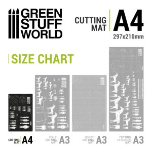 画像3: グリーンスタッフワールド[GSWD-1001]スケール対比カッターマット A4　 (3)