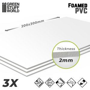 画像1: グリーンスタッフワールド[GSWD-9306]フォーム板 PVC  2 mm (1)