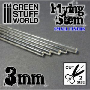 画像2: グリーンスタッフワールド[GSWD-9314]Acrylic Rods - Round 3 mm CLEAR (2)