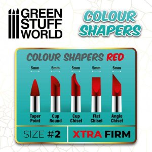 画像4: グリーンスタッフワールド[GSWD-1528]Clay Shapers - Color Shapers SIZE 2 - EXTRA FIRM (4)