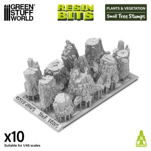 画像1: グリーンスタッフワールド[GSWD-1685]ジオラマ用 小型切り株セット（10個） (1)
