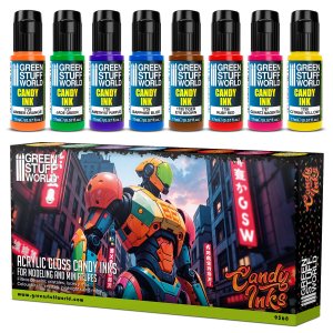 画像1: グリーンスタッフワールド[GSWC-9568]アクリル塗料 キャンディインク8色セット (1)