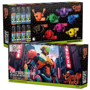 画像3: グリーンスタッフワールド[GSWC-9568]アクリル塗料 キャンディインク8色セット (3)