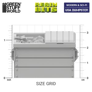 画像3: グリーンスタッフワールド[GSWD-1977]1/48スケール アメリカ商業用ゴミ箱（ダンプスター） (3)