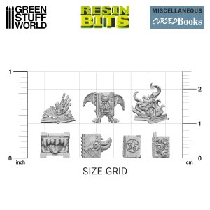 画像3: グリーンスタッフワールド[GSWD-2013]レジン製 呪われた魔導書（1/48?1/35スケール） (3)