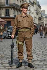 画像4: H3 Models[HS16155]1/16 WWII イギリス 傘を持つ将校 (4)