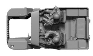 画像3: H3 Models[HS24114]1/24 WWII アメリカ ウィリス乗員セット(2体入) (3)