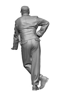 画像4: H3 Models[HS35064]1/35 WWII ドイツ戦車兵指揮官2 手をついて立つ車長 (4)