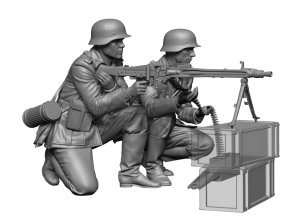 画像2: H3 Models[HS35084]1/35 WWII ドイツ 機関銃チームセット(2体入) (2)