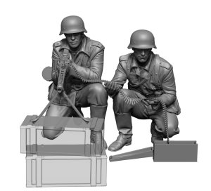 画像3: H3 Models[HS35084]1/35 WWII ドイツ 機関銃チームセット(2体入) (3)