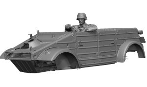 画像4: H3 Models[HS35120]1/35 WWII ドイツ 武装親衛隊のキューベルワーゲン運転手 (4)