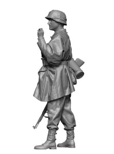 画像2: H3 Models[HS35132]1/35 WWII ドイツ 迷彩ポンチョを着た武装親衛隊兵士＃1 (2)