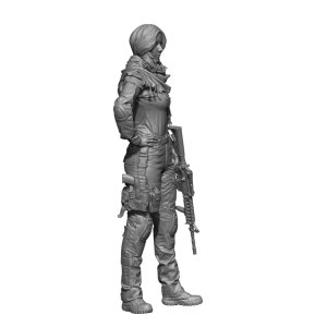 画像5: H3 Models[HS48009]1/48 現用 G.Iジェーン ライフルを持つ女性兵士 (5)