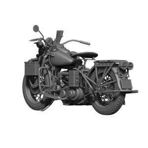 画像3: H3 Models[HS48011]1/48 WWII アメリカ陸軍軍用バイク「アイアンホース」 (3)