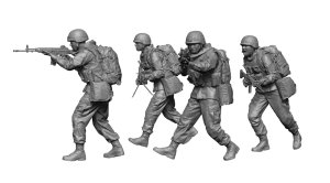 画像2: H3 Models[HS48043]1/48 現用 韓国海軍海兵隊(ROKMC) 上陸歩兵セット(4体入) (2)