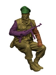 画像8: H3 Models[HS48138]1/48 WWII ドイツ 待機中の武装親衛隊指揮官 (8)