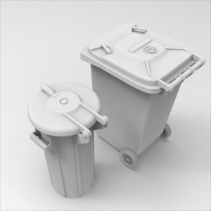 画像2: HDMODELS[HDM35014]1/35 ジオラマアクセサリー 現用 ゴミバケツ(2個入) (2)