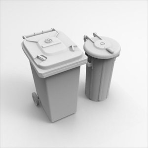 画像3: HDMODELS[HDM35014]1/35 ジオラマアクセサリー 現用 ゴミバケツ(2個入) (3)