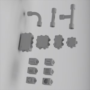 画像3: HDMODELS[HDM35017]1/35　Civil Outdoor Electrical System (3)