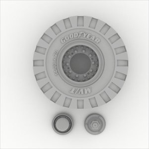 画像3: HDMODELS[HDM35056]1/35　Scammell Pioneer tires Mud&snow (4pcs) (3)