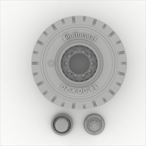 画像3: HDMODELS[HDM35057]1/35　Scammell Pioneer tires civil pattern (4pcs) (3)